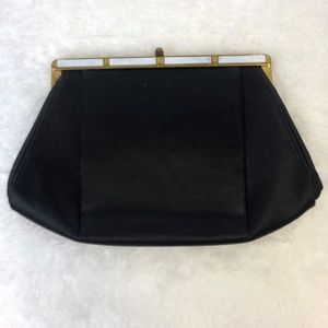 Black Handbag Wallet Clutch